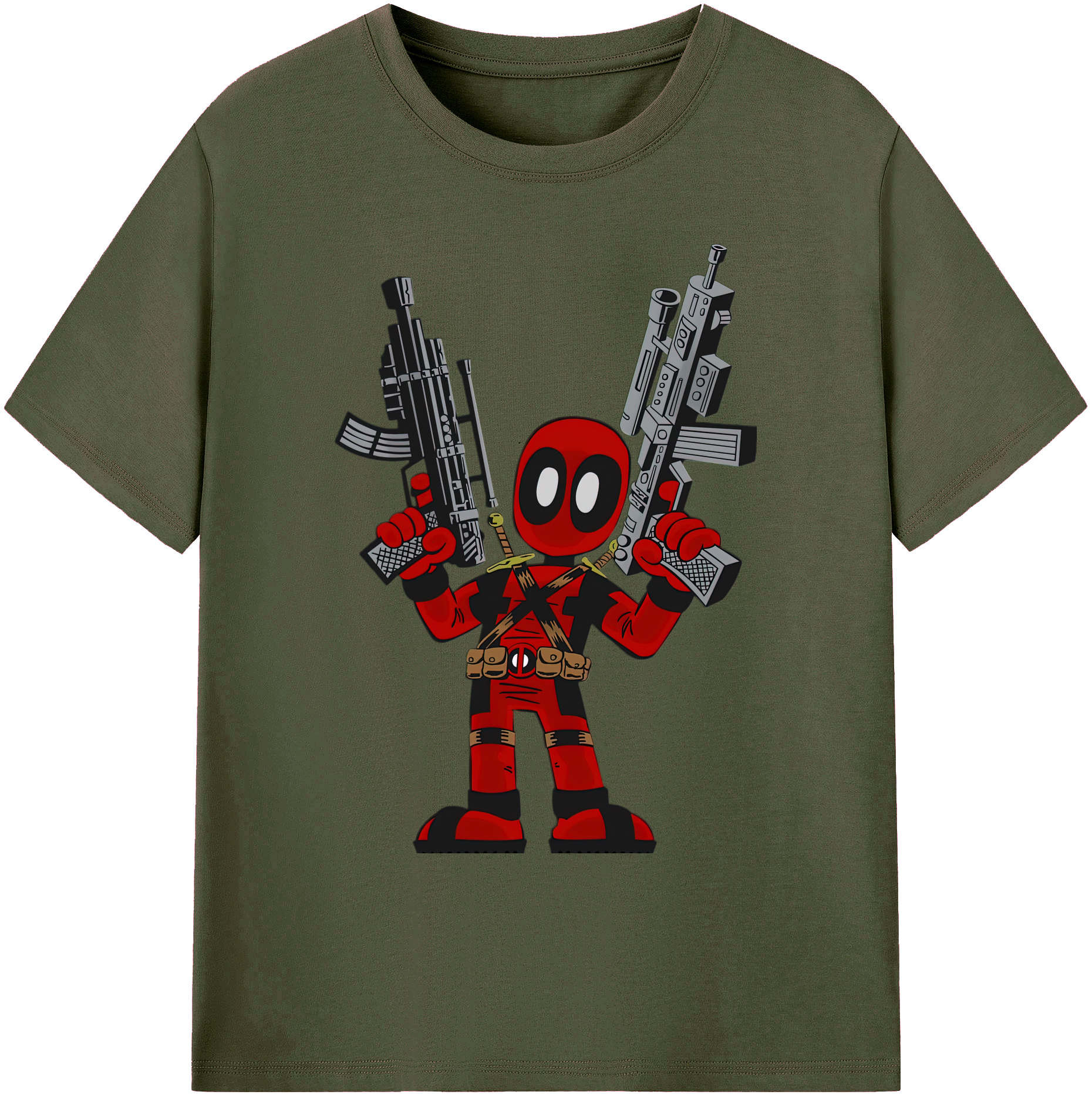 （画像用） Deadpool デッドプール 綿100％ メンズ半袖Tシャツ｜肌触りやわらか＆通気性